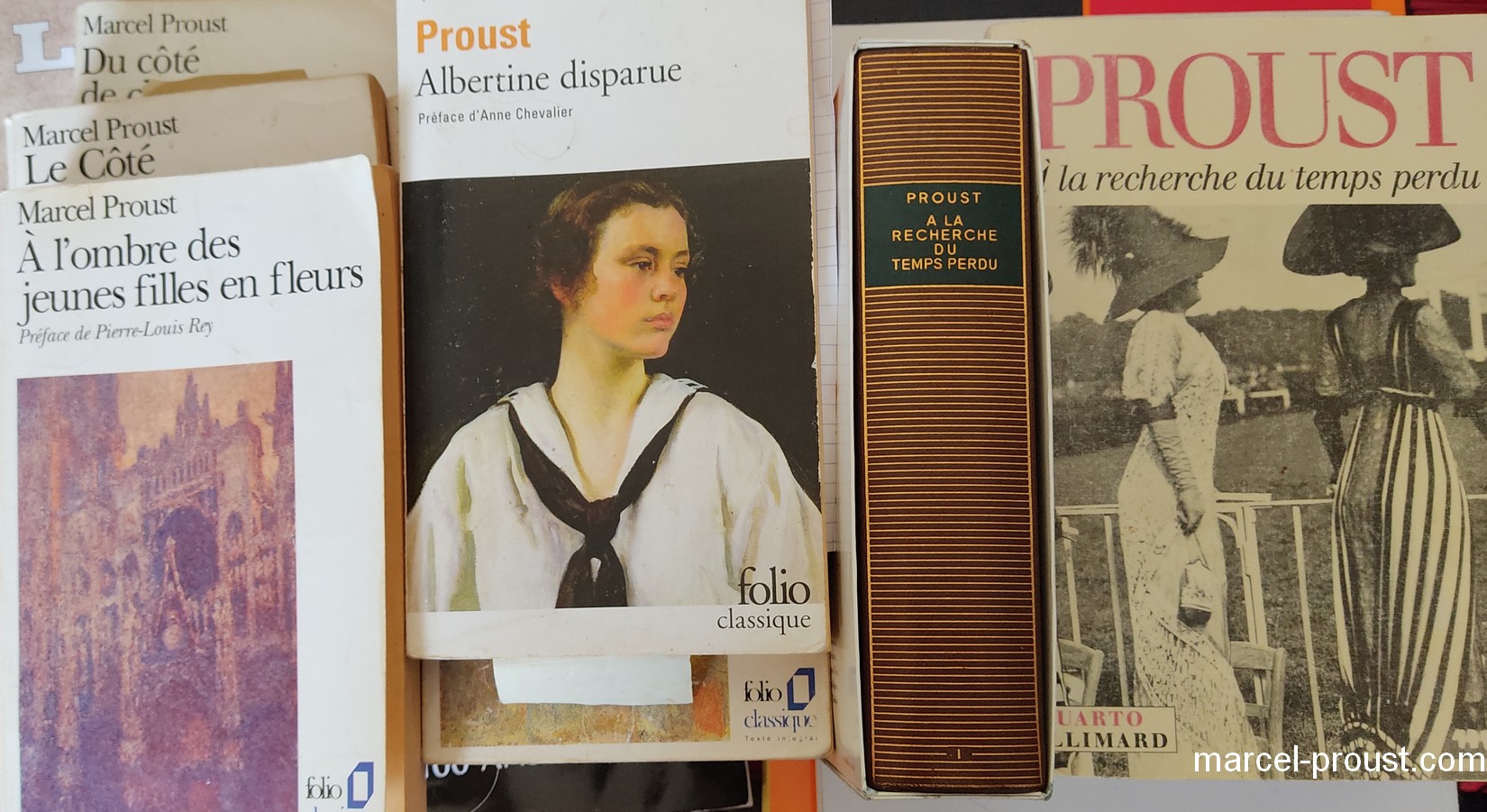 Marcel Proust - A la recherche du temps perdu - L'édition de référence pour toute étude de Proust, Gallimard - Livres folio, Pléiade, Quarto