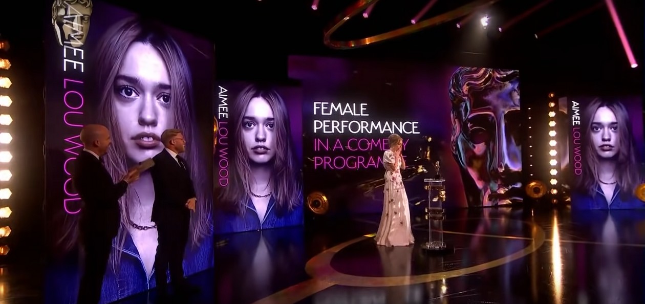 Aimee Lou Wood Wins Female Performance in a Comedy for Sex Education | Virgin BAFTA TV Awards 2021