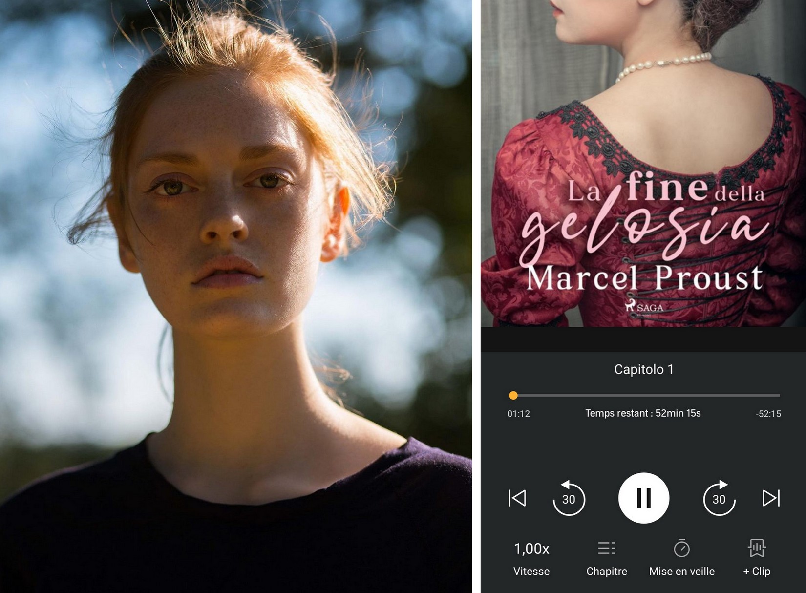 Audiobook / Livre audio : Proust, Les Plaisirs et les Jours, quatre nouvelles lues en italien par Liliana Bottone